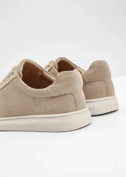 Sneakers en cuir velours