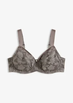 Soutien-gorge à armatures et bretelles rembourrées, effet brillant