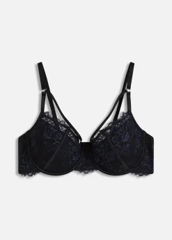 Soutien-gorge à coques avec dentelle à franges
