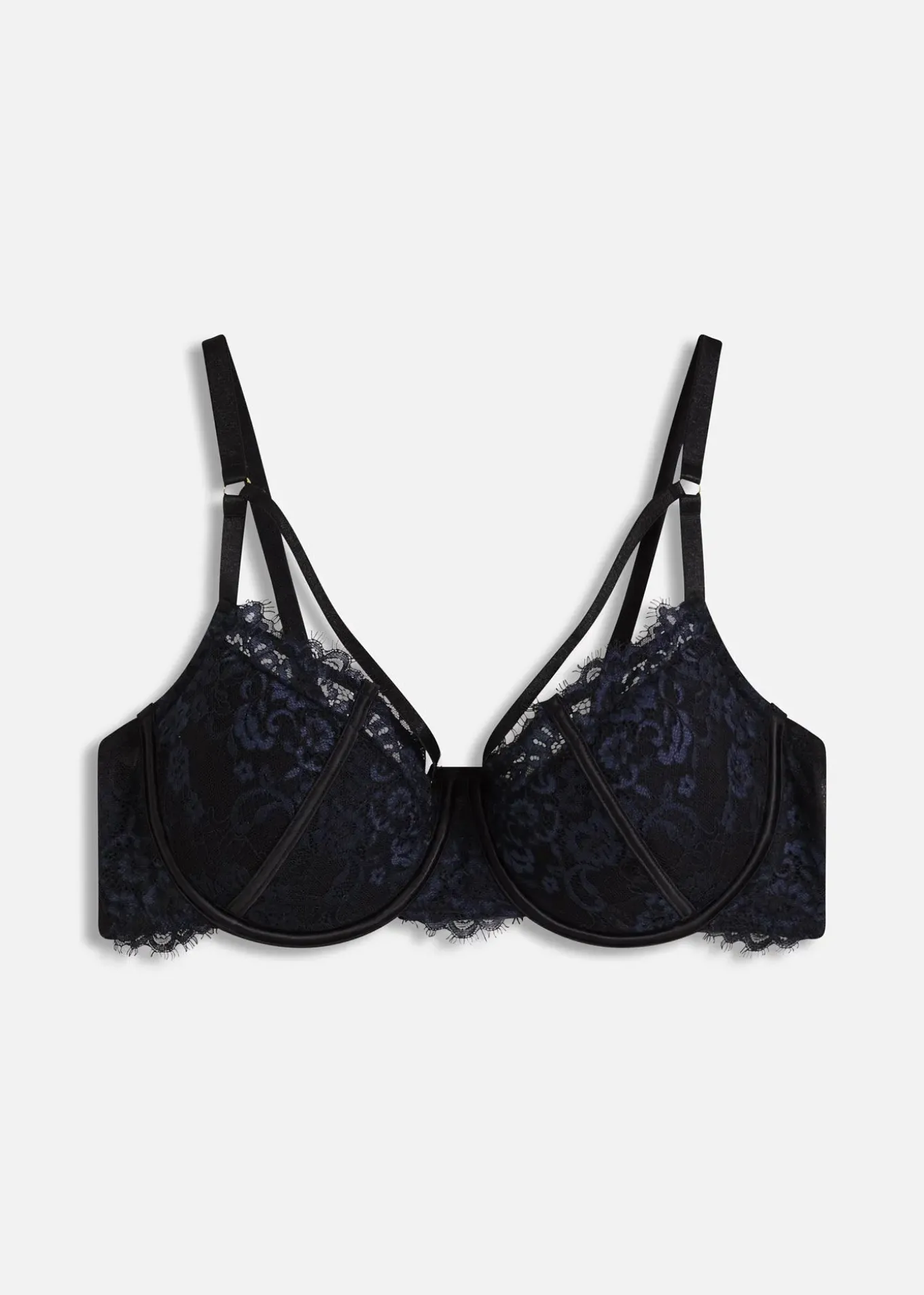 Soutien-gorge à coques avec dentelle à franges