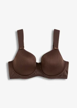 Soutien-gorge à coques, bretelles rembourrées et effet brillant