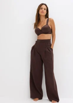 Soutien-gorge à coques, bretelles rembourrées et effet brillant