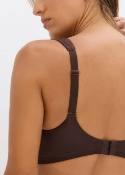 Soutien-gorge à coques, bretelles rembourrées et effet brillant