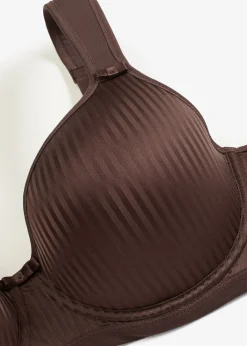 Soutien-gorge à coques, bretelles rembourrées et effet brillant