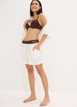 Soutien-gorge à coques, effet brillant