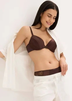 Soutien-gorge à coques, effet brillant