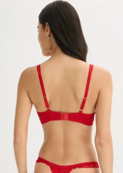 Soutien-gorge à coques en dentelle cœurs