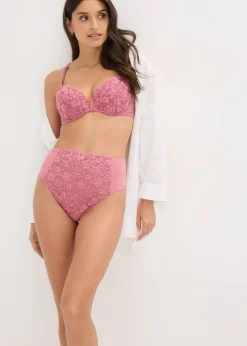 Soutien-gorge à coques en dentelle, fermeture devant