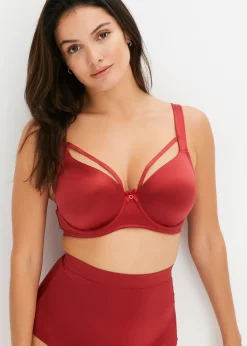 Soutien-gorge à coques en matière brillante