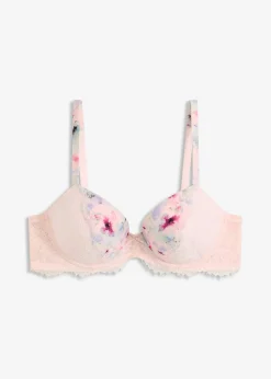 Soutien-gorge à coques en matière brillante