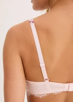 Soutien-gorge à coques en matière brillante