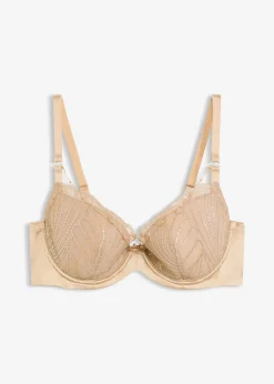 Soutien-gorge à coques et broderie, chaîne amovible