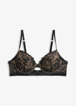 Soutien-gorge à coques et chaîne amovible
