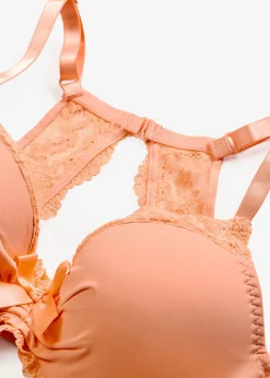 Soutien-gorge à coques et dentelle florale
