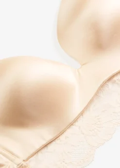 Soutien-gorge à coques et dentelle, sans armatures