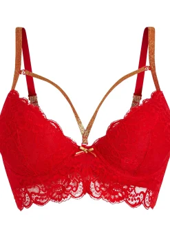 Soutien-gorge à coques et lanières brillantes amovibles
