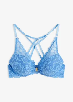 Soutien-gorge à coques, fermeture sur le devant et dentelle