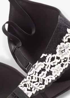 Soutien-gorge à coques sans armatures, coton et dentelle