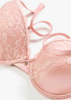 Soutien-gorge à coques satin et dentelle