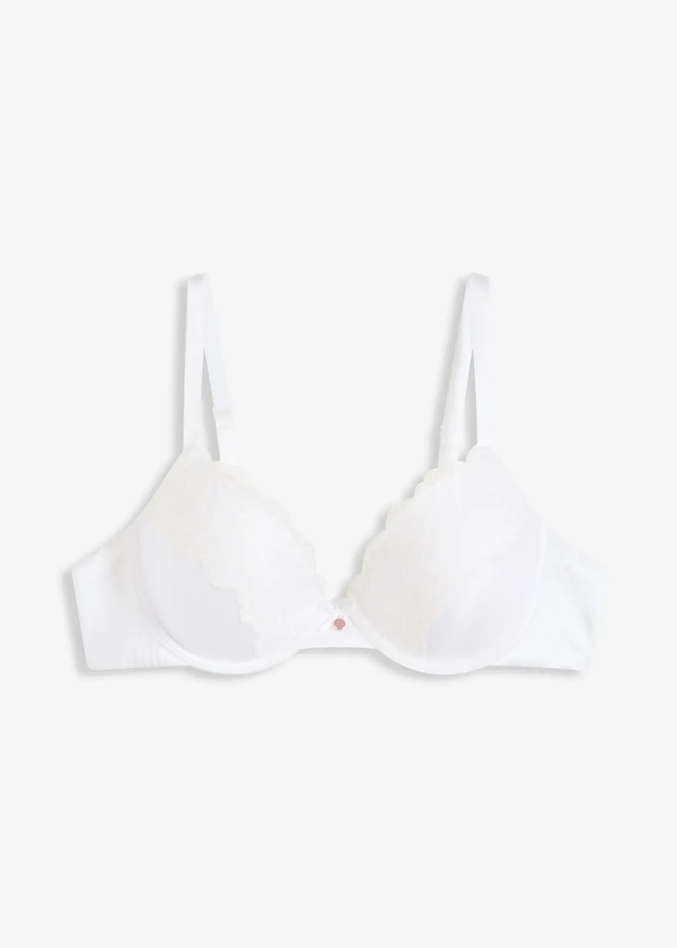 Soutien-gorge à coques satin et dentelle