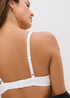 Soutien-gorge à coques satin et dentelle