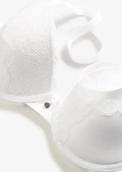 Soutien-gorge à coques satin et dentelle