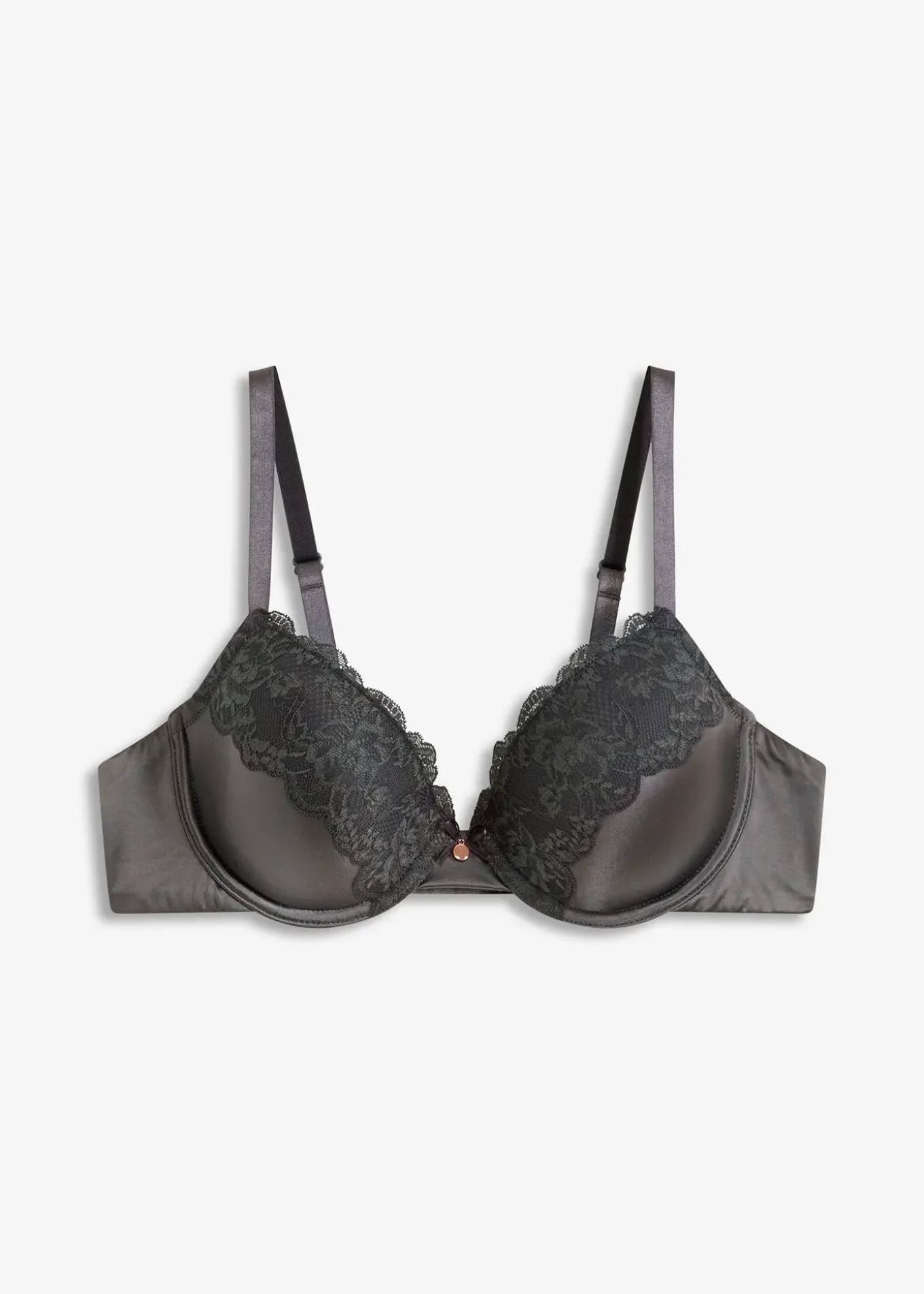 Soutien-gorge à coques satin et dentelle