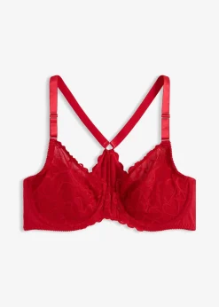 Soutien-gorge agrafé devant avec dentelle