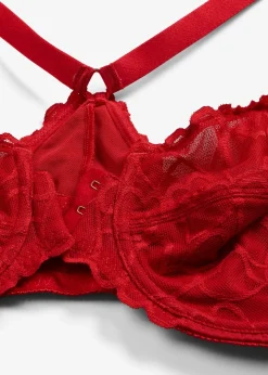 Soutien-gorge agrafé devant avec dentelle