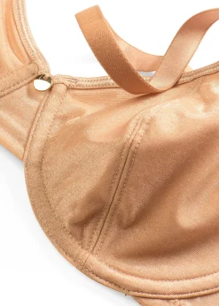 Soutien-gorge avec armatures et matière brillante