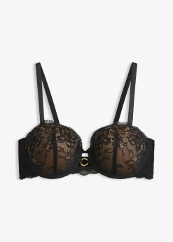 Soutien-gorge balconnet avec dentelle florale