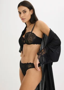 Soutien-gorge balconnet avec dentelle florale