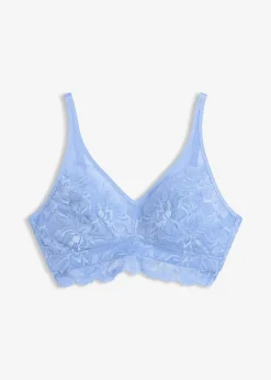 Soutien-gorge bralette à dentelle floral et mesh