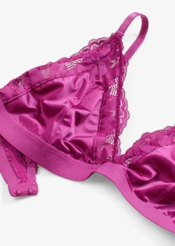 Soutien-gorge bralette en matière brillante