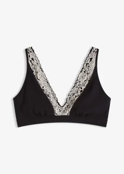 Soutien-gorge bralette orné de dentelle, sans armatures