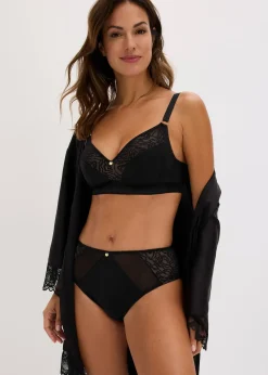 Soutien-gorge bralette sans armatures, avec dentelle