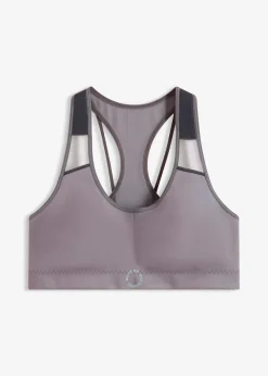 Soutien-gorge de sport légèrement brillant, maintien modéré