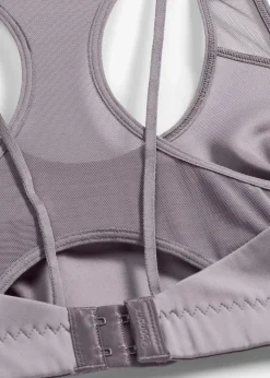 Soutien-gorge de sport légèrement brillant, maintien modéré