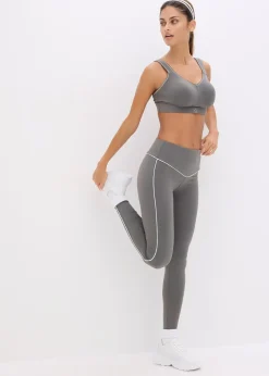 Soutien-gorge de sport toucher coton, maintien modéré