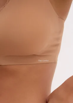 Soutien-gorge Feel Comfort rembourré à découpe laser sans armatures avec fermeture sur le devant