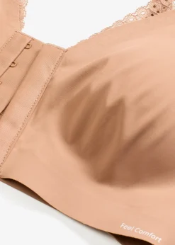 Soutien-gorge Feel Comfort rembourré à découpe laser sans armatures avec fermeture sur le devant