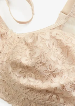 Soutien-gorge grand maintien sans armatures, bretelles rembourrées