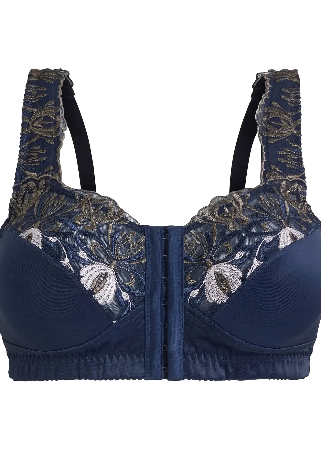 Soutien-gorge grand maintien sans armatures, fermeture devant