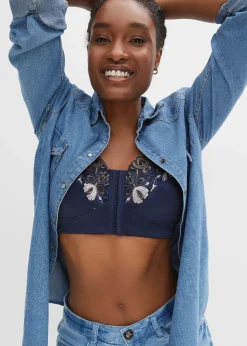 Soutien-gorge grand maintien sans armatures, fermeture devant