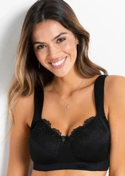Soutien-gorge grand maintien sans armatures, bretelles rembourrées