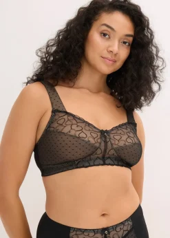 Soutien-gorge grand maintien sans armatures, bretelles rembourrées