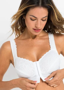 Soutien-gorge grand maintien sans armatures, fermeture devant