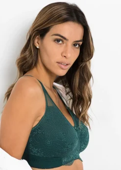 Soutien-gorge grand maintien coton sans armatures, bretelles rembourrées