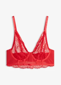 Soutien-gorge long en broderie