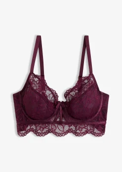 Soutien-gorge long en dentelle